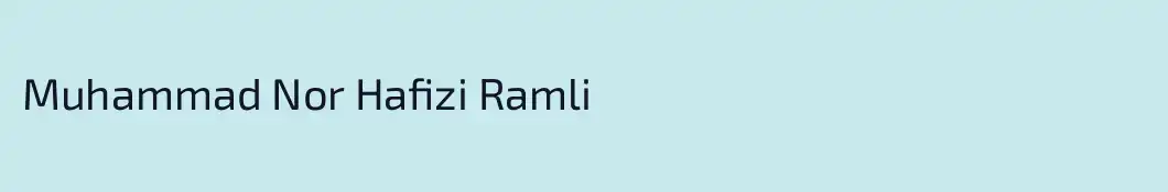 Muhammad Nor Hafizi Ramli